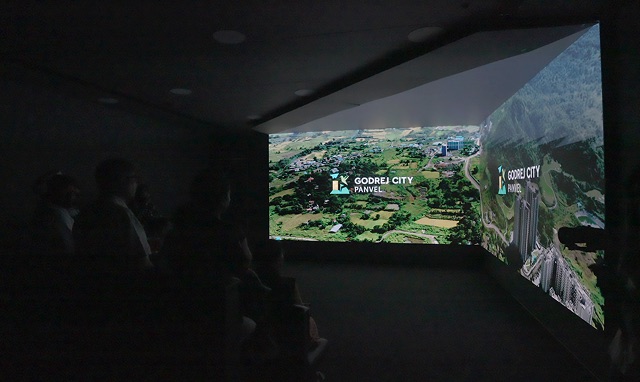 Immersive experience center presenting the Godrej City Panvel master plan
